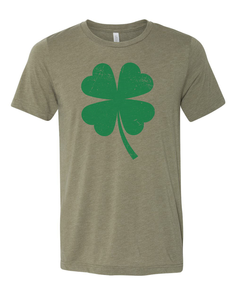 St. Patricks Day Shirt, Shamrock Shirt, Four Leaf Clover, Unisex Fit, Distressed Clover, Clover Shirt, 4 Leaf Clover, Shamrock, St Patricks - Chase Me Tees LLC