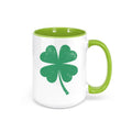Shamrock Mug, Four Leaf Clover, St. Patricks Day Mug, Clover Coffee Mug, Shamrock Cup, Lucky Mug, Sublimated Design, Clover Cup, Shamrock - Chase Me Tees LLC