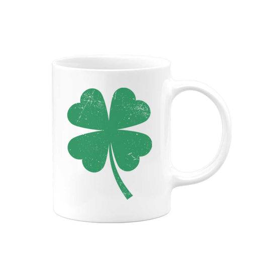 Shamrock Mug, Four Leaf Clover, St. Patricks Day Mug, Clover Coffee Mug, Shamrock Cup, Lucky Mug, Sublimated Design, Clover Cup, Shamrock - Chase Me Tees LLC
