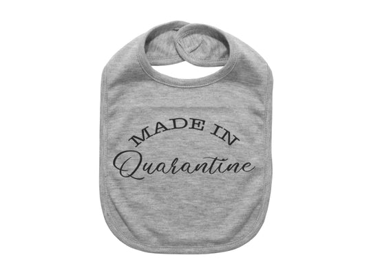 Baby Announcement, Made In Quarantine, Funny Baby Bib, Quarantine Baby, Baby Bibs, Gift For Baby, Newborn Bib, Baby Shower Gift, Infant Bibs - Chase Me Tees LLC