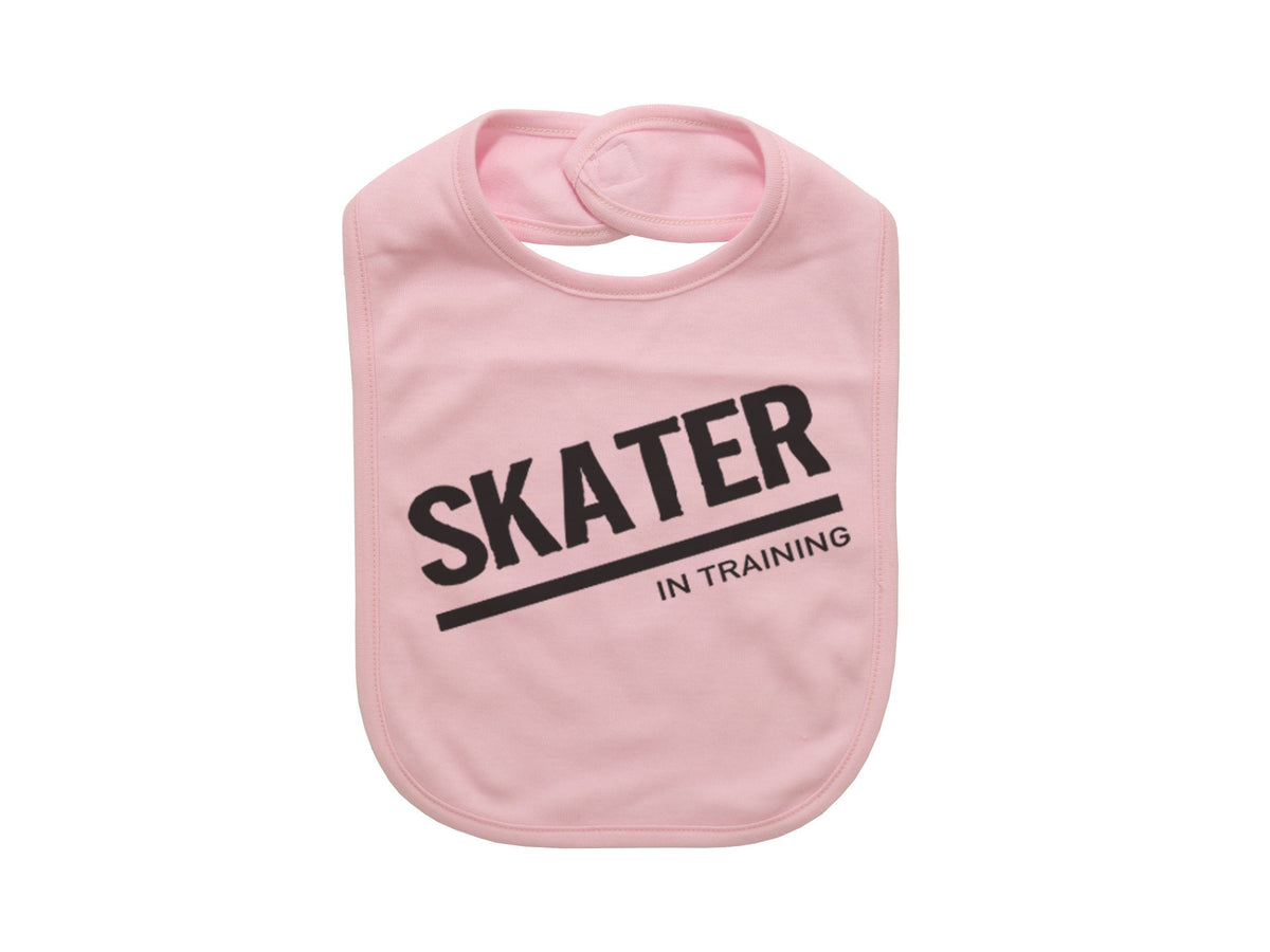 Skater In Training, Skateboard Bib, Baby Skateboarding Gift, Baby Announcement, Skateboarding Bib, Baby Skating Gift, Baby Shower Gift - Chase Me Tees LLC