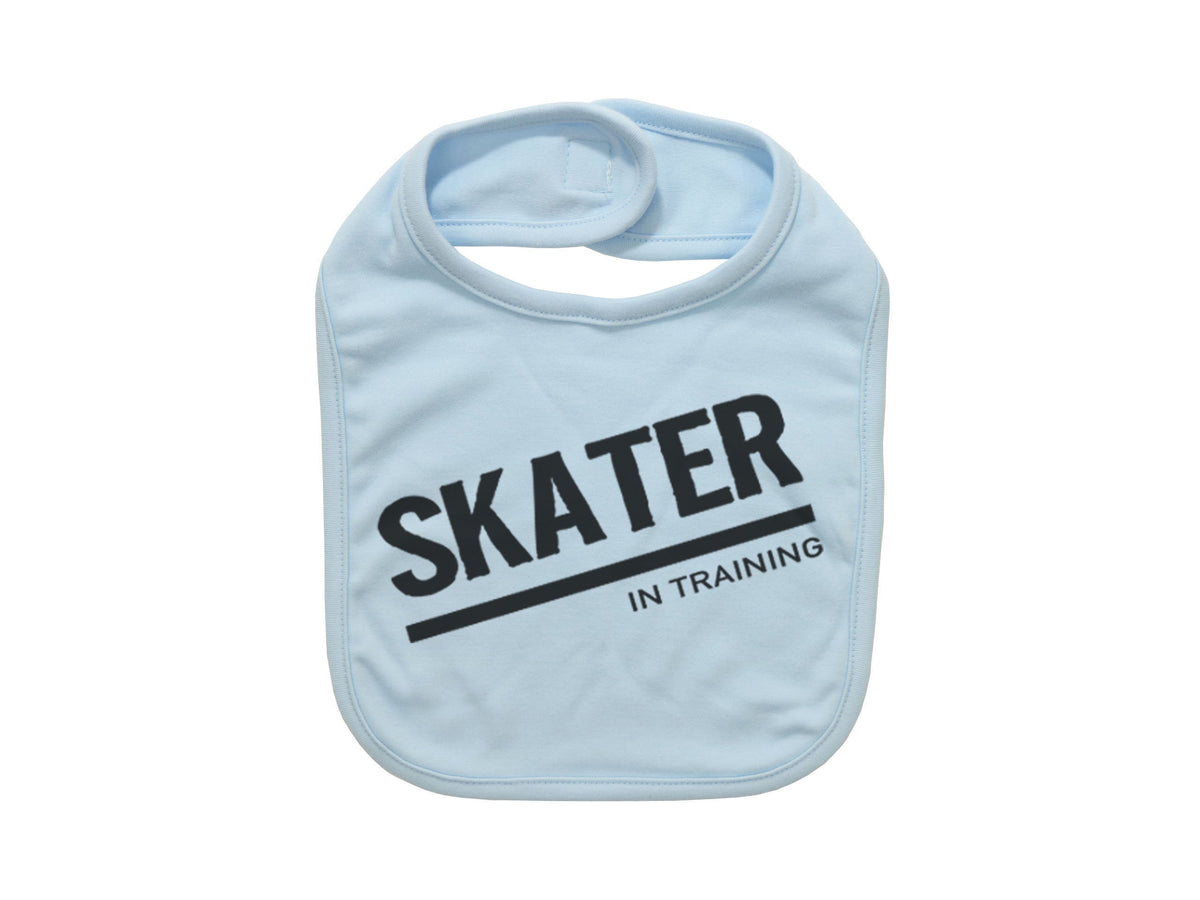 Skater In Training, Skateboard Bib, Baby Skateboarding Gift, Baby Announcement, Skateboarding Bib, Baby Skating Gift, Baby Shower Gift - Chase Me Tees LLC