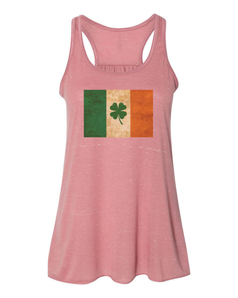 Irish Flag, St. Patricks Day Tank, Ireland Racerback, Irish Tank Top, Shamrock Tank, Sublimated Design, Women's Racerback, Irish Flag Shirt - Chase Me Tees LLC