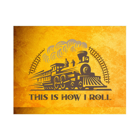 Mousepad, This Is How I Roll, Train, Train Mousepad, Train Gift, Locomotive Mousepad, Father's Day Gift, Office Decor, Train Decor, Trains - Chase Me Tees LLC