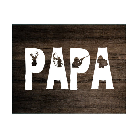 Mousepad, Papa, Papa Mousepad, Hunting Mousepad, Grandpa Gift, Father's Day Gift, Gpa Mousepad, Office Decor, Desk Decor, Papa Gift, Hunting - Chase Me Tees LLC