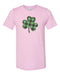 Plaid Clover, Clover Shirt, St. Patrick's Day Shirt, Distressed Clover, Green Shirt, Unisex Fit, Sublimated Design, Buffalo Plaid Clover - Chase Me Tees LLC