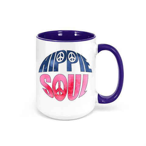 Hippie Mug, Hippie Soul, Flower Child Mug, Gift For Hippie, Wonderer Mug, Hippie Gift, Sublimated Design, Hippie Coffee Mug, Hippie Cup - Chase Me Tees LLC