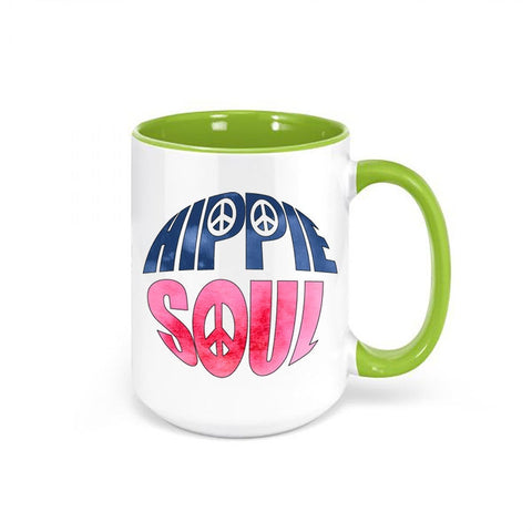 Hippie Mug, Hippie Soul, Flower Child Mug, Gift For Hippie, Wonderer Mug, Hippie Gift, Sublimated Design, Hippie Coffee Mug, Hippie Cup - Chase Me Tees LLC