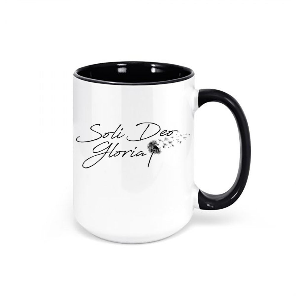 Soli Deo Gloria, Christian Mugs, Jesus Coffee Cup, Christian Gift, Religious Mug, Christian Decor, Glory To God Alone, Godly Mugs, Cups - Chase Me Tees LLC