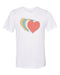 Heart Shirt, Colorful Hearts, Valentine's Day Shirt, Unisex Fit, Vintage Heart, Gift For Her, Distressed Hearts, Valentines Shirt, Hearts - Chase Me Tees LLC