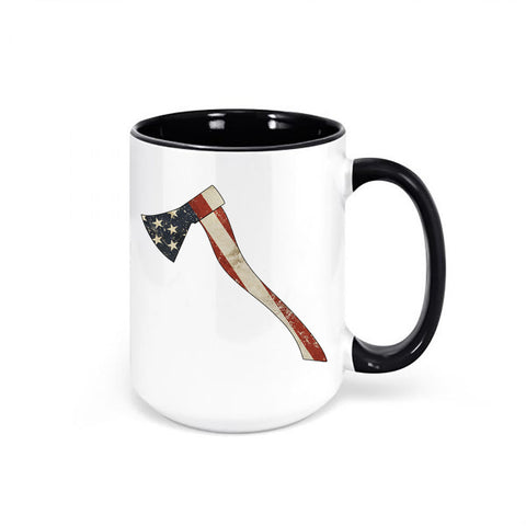Axe Throwing Mug, American Axe, Lumberjack Mug, Axe Coffee Cup, Gift For Him, Sublimated Design, Axe Gift, Lumberjack Gift, Logger Mug, Axes - Chase Me Tees LLC