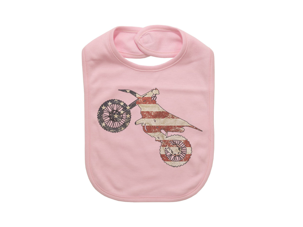 Baby Dirt Bike Bib, Dirt Bike Flag, Racing Bib, Gift For Newborn, Baby Announcement, Dirt Bike Bib, Baby Racing, Baby Shower Gift, Braaap - Chase Me Tees LLC