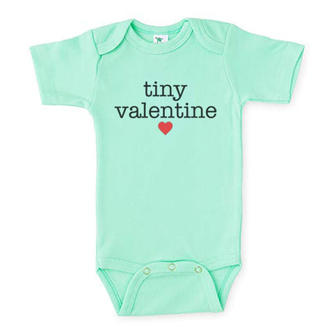 Tiny Valentine Onesie, Tiny Valentine, Valentine's Day Onesie, Valentine Onesie, Gift For Baby, Baby Shower Gift, Baby Valentine's Outfit - Chase Me Tees LLC