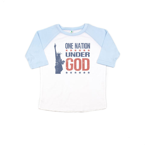 Patriotic Kid's Shirt, One Nation Under God, Toddler America Shirt, Youth Patriotic Shirt, Kid's Political Tee, Conservative Kid, USA Shirt - Chase Me Tees LLC