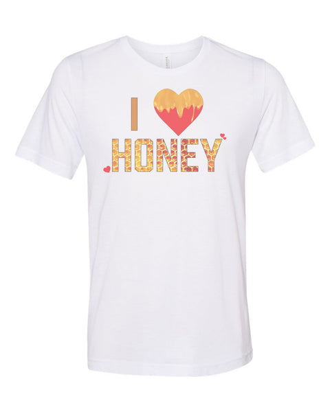 Honey Shirt, I Love Honey, Honey Farmer, Bee Farmer Shirt, Bee Hive Shirt, Honey Gift, Bee Farmer Gift, Unisex Fit, Nector, Sublimated, Bees - Chase Me Tees LLC