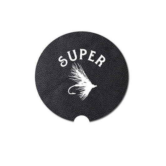 Car Coaster, Super Fly, Fly Fishing Gift, Fishing Car Coaster, Fly Fishing Accessories, Fishing Gift, Car Gift, Car Accessories, Trout, - Chase Me Tees LLC