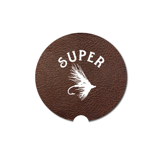 Car Coaster, Super Fly, Fly Fishing Gift, Fishing Car Coaster, Fly Fishing Accessories, Fishing Gift, Car Gift, Car Accessories, Trout, - Chase Me Tees LLC