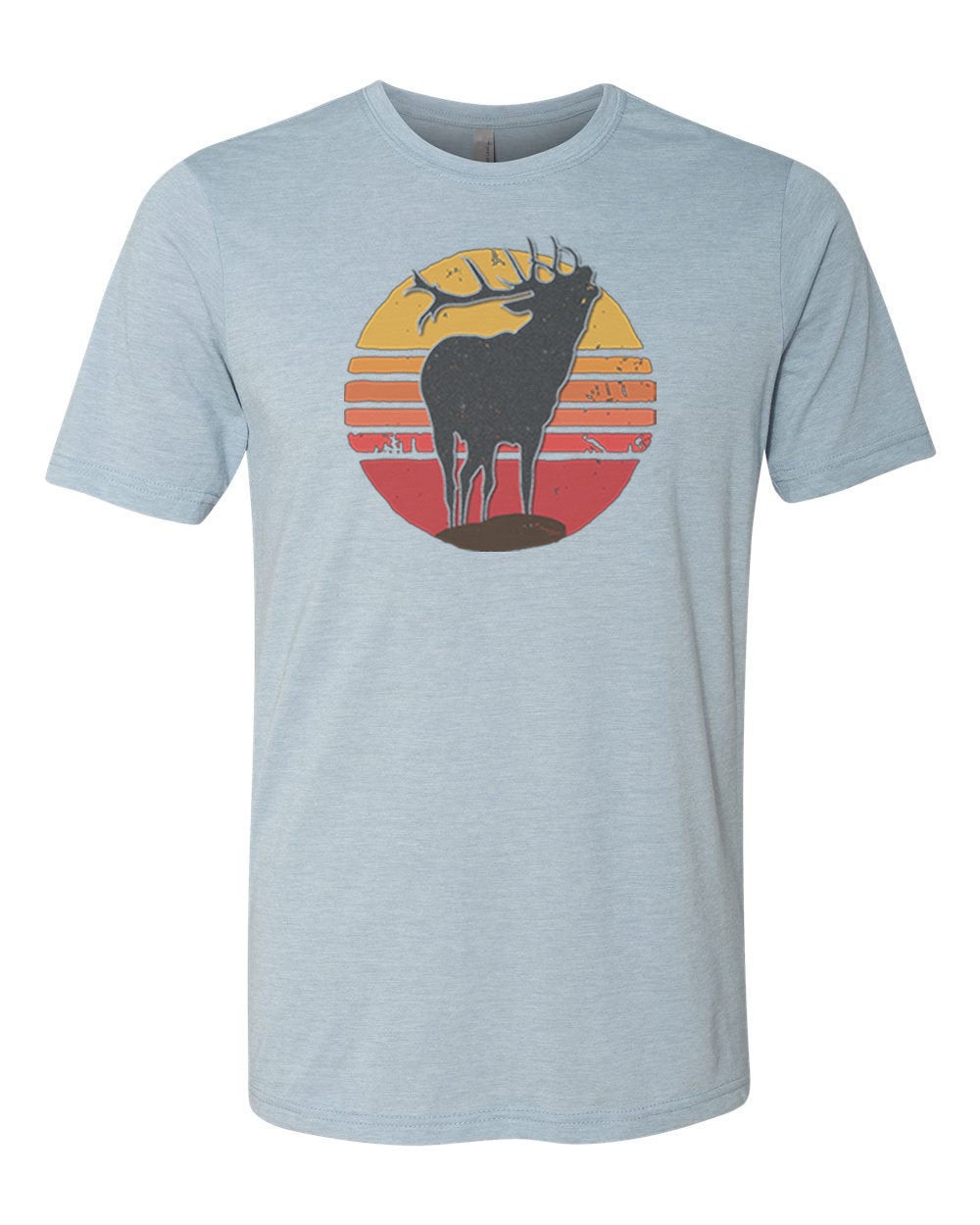 Elk Hunting Shirt, Elk Sunset, Bugling Elk Shirt, Unisex Fit, Gift For Him, Hunting Shirt, Bow Hunting Shirt, Elk Bugle, Father's Day Gift - Chase Me Tees LLC