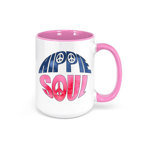 Hippie Mug, Hippie Soul, Flower Child Mug, Gift For Hippie, Wonderer Mug, Hippie Gift, Sublimated Design, Hippie Coffee Mug, Hippie Cup - Chase Me Tees LLC