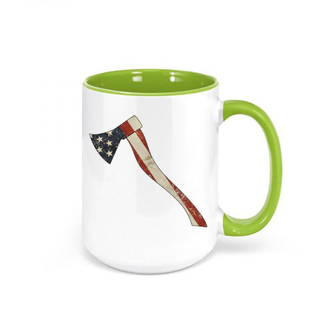 Axe Throwing Mug, American Axe, Lumberjack Mug, Axe Coffee Cup, Gift For Him, Sublimated Design, Axe Gift, Lumberjack Gift, Logger Mug, Axes - Chase Me Tees LLC