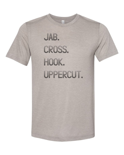 Boxing Shirt, Jab Cross Hook Uppercut, Boxer Shirt, Kickboxing Tee, Gift For Boxer, Boxing Apparel, Boxing Gift, Unisex Fit, Kickboxing Gift - Chase Me Tees LLC