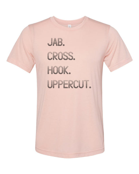 Boxing Shirt, Jab Cross Hook Uppercut, Boxer Shirt, Kickboxing Tee, Gift For Boxer, Boxing Apparel, Boxing Gift, Unisex Fit, Kickboxing Gift - Chase Me Tees LLC