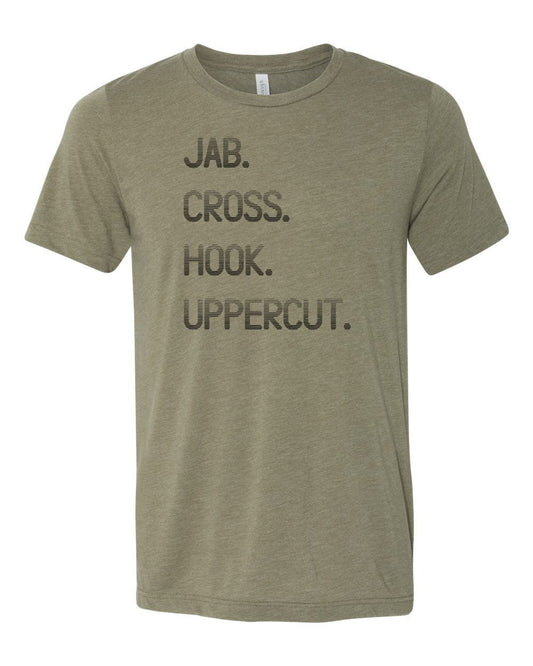 Boxing Shirt, Jab Cross Hook Uppercut, Boxer Shirt, Kickboxing Tee, Gift For Boxer, Boxing Apparel, Boxing Gift, Unisex Fit, Kickboxing Gift - Chase Me Tees LLC