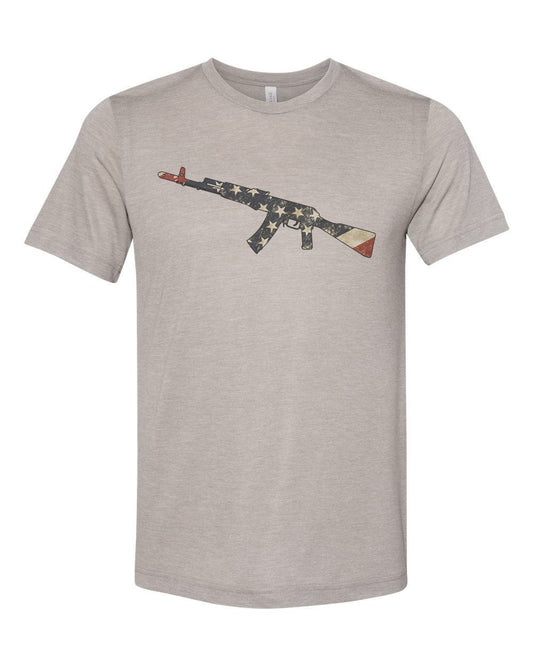2nd Amendment Shirt, Patriotic Shirt, Gun Flag, American Flag Shirt, Merica T-shirt, Unisex Fit, Sublimated Design, Gun Shirt, 4th Of July - Chase Me Tees LLC