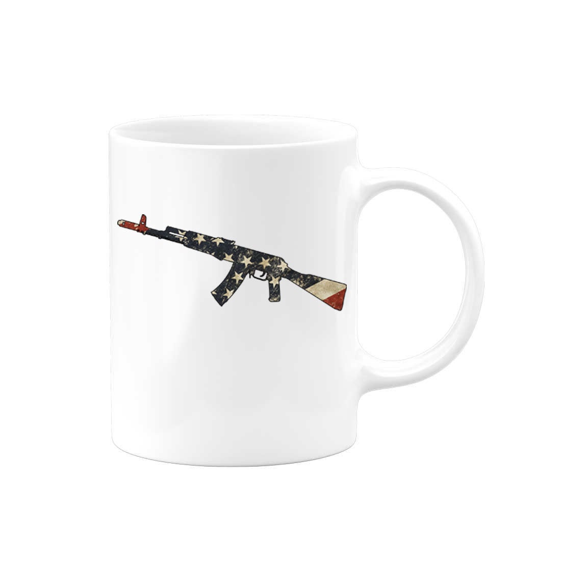 Gun Flag, Gun Mug, Patriotic Mug, 2nd Amendment Mug, Gun Lover, Gift For Him, 4th Of July Mug, Father's Day Gift, Patriotic Cup, Gun Gift - Chase Me Tees LLC