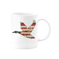 Duck Hunting Mug, American Duck, Waterfowl Mug, Duck Cup, Patriotic Coffee Mug, American Flag Cup, Gift For Him, Waterfowl Gift, Ducks, Flag - Chase Me Tees LLC