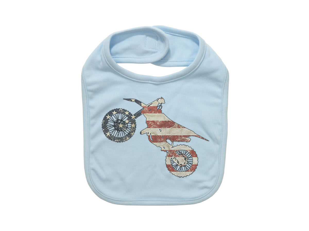 Baby Dirt Bike Bib, Dirt Bike Flag, Racing Bib, Gift For Newborn, Baby Announcement, Dirt Bike Bib, Baby Racing, Baby Shower Gift, Braaap - Chase Me Tees LLC