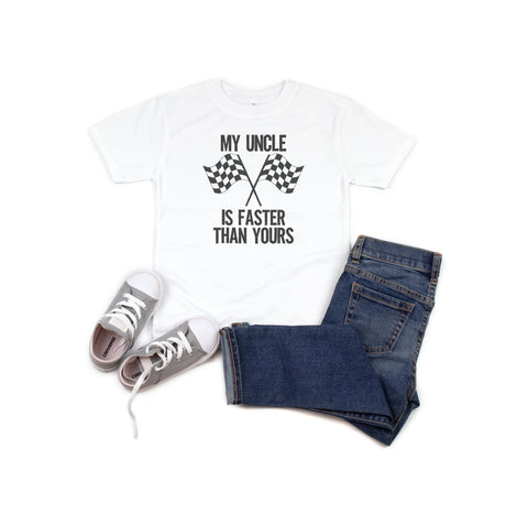 Kid's Racing Shirt, My Uncle Is Faster Than Yours, Toddler Racing Shirt, Motocross Apparel, Racing T-shirt, Youth Racing Shirt, Racing Uncle - Chase Me Tees LLC
