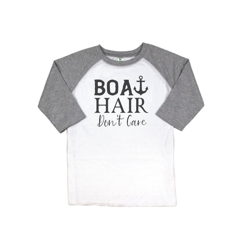 Boat Hair Don't Care, Kids Boating Shirt, Toddler Boat Shirt, Youth Boating Shirt, Kids Summer Shirt, Children's Lake Shirt, Sublimated Tee - Chase Me Tees LLC