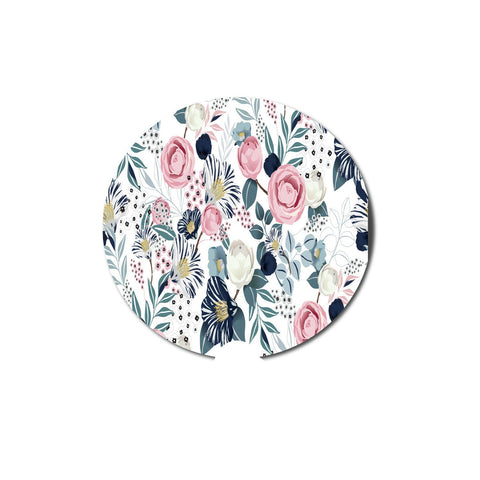 Car Coaster, Floral Car Coaster, Flower Coaster, Flower Gift, Car Accessories, Car Gift, Truck Coaster, Vehicle Accessories, Coasters - Chase Me Tees LLC