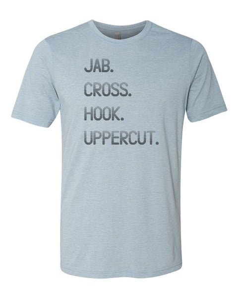 Boxing Shirt, Jab Cross Hook Uppercut, Boxer Shirt, Kickboxing Tee, Gift For Boxer, Boxing Apparel, Boxing Gift, Unisex Fit, Kickboxing Gift - Chase Me Tees LLC