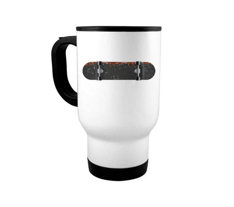 Skateboard Mug, Chocolate Skateboard, Skateboard Gift, Coffee Cup, Sublimated Design, Skater Mug, Skateboarding Mug, Gift For Skater - Chase Me Tees LLC