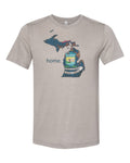 Michigan Shirt, Michigan Is Home, Michigan Gift, Great Lakes Shirt, Mitten State, Unisex Fit, Sublimated Design, MI Shirt, MI Is Home - Chase Me Tees LLC