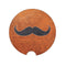 Car Coaster, Leather Mustache, Mens Car Coaster, Mustache Gift, Dad, Mustache Coaster, Car Accessories, Truck Coaster, Vehicle Accessories - Chase Me Tees LLC
