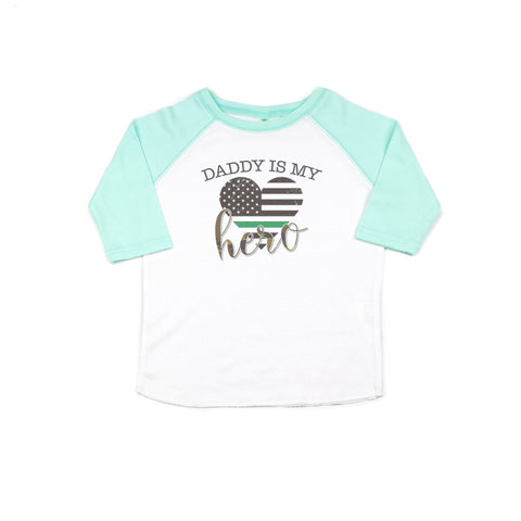 Thin Green Line, Daddy Is My Hero, Kids Military Shirt, Military Kid, Game Warden Shirt, Fish And Game, Military Toddler,  Youth Military - Chase Me Tees LLC