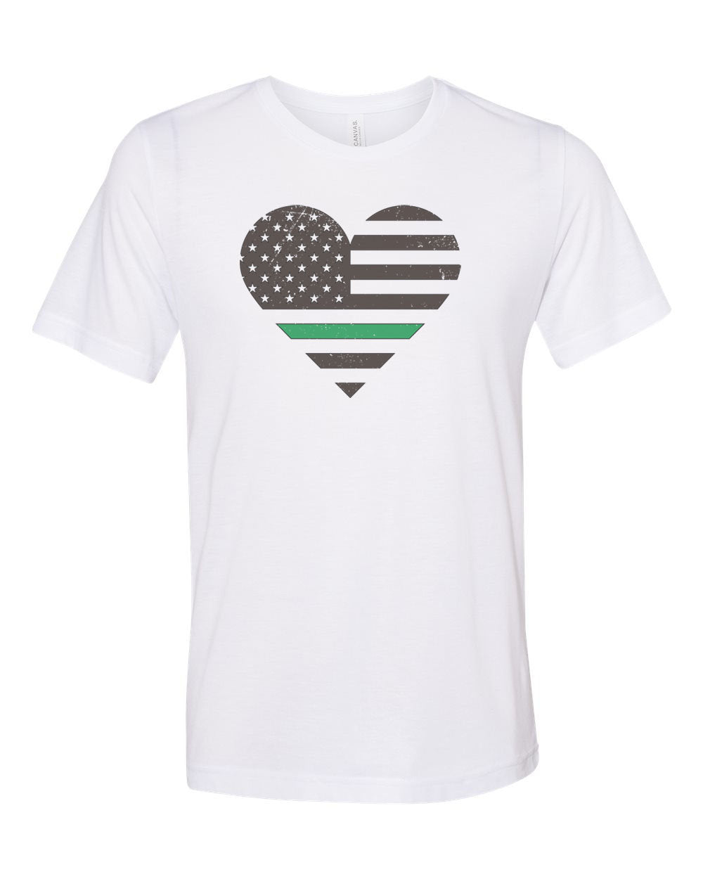 Thin Green Line Shirt, Green Line Heart, Military Shirt, Military Wife, Game Warden Shirt, Armed Forces, Unisex Fit, Sublimated Shirt - Chase Me Tees LLC