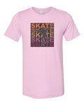 Skateboard Shirt, Skate Skate Skate, Skateboard Gift, Unisex Fit, Skating Gift, Skater Gift, Sublimated Design, Skater T-shirt, Super Soft - Chase Me Tees LLC