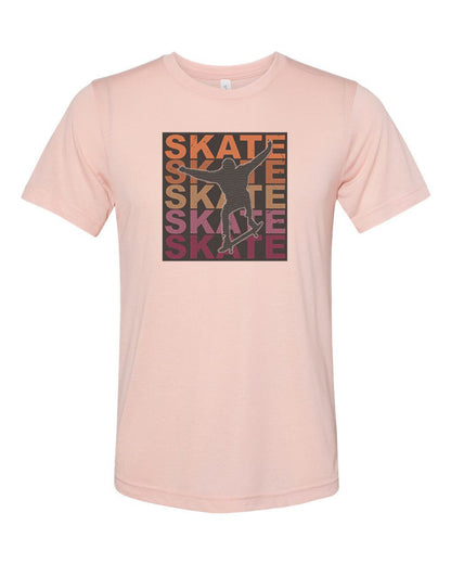 Skateboard Shirt, Skate Skate Skate, Skateboard Gift, Unisex Fit, Skating Gift, Skater Gift, Sublimated Design, Skater T-shirt, Super Soft - Chase Me Tees LLC