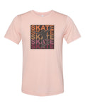 Skateboard Shirt, Skate Skate Skate, Skateboard Gift, Unisex Fit, Skating Gift, Skater Gift, Sublimated Design, Skater T-shirt, Super Soft - Chase Me Tees LLC