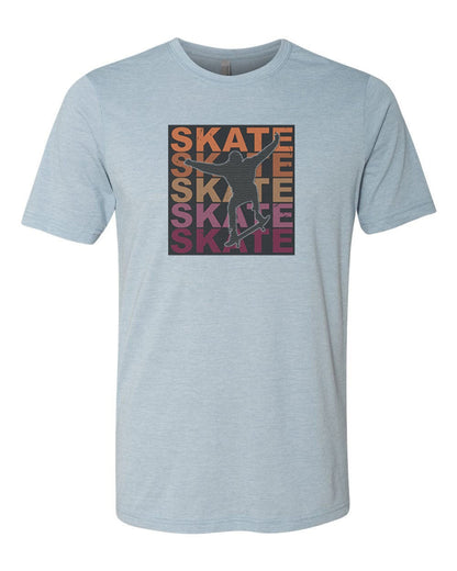 Skateboard Shirt, Skate Skate Skate, Skateboard Gift, Unisex Fit, Skating Gift, Skater Gift, Sublimated Design, Skater T-shirt, Super Soft - Chase Me Tees LLC
