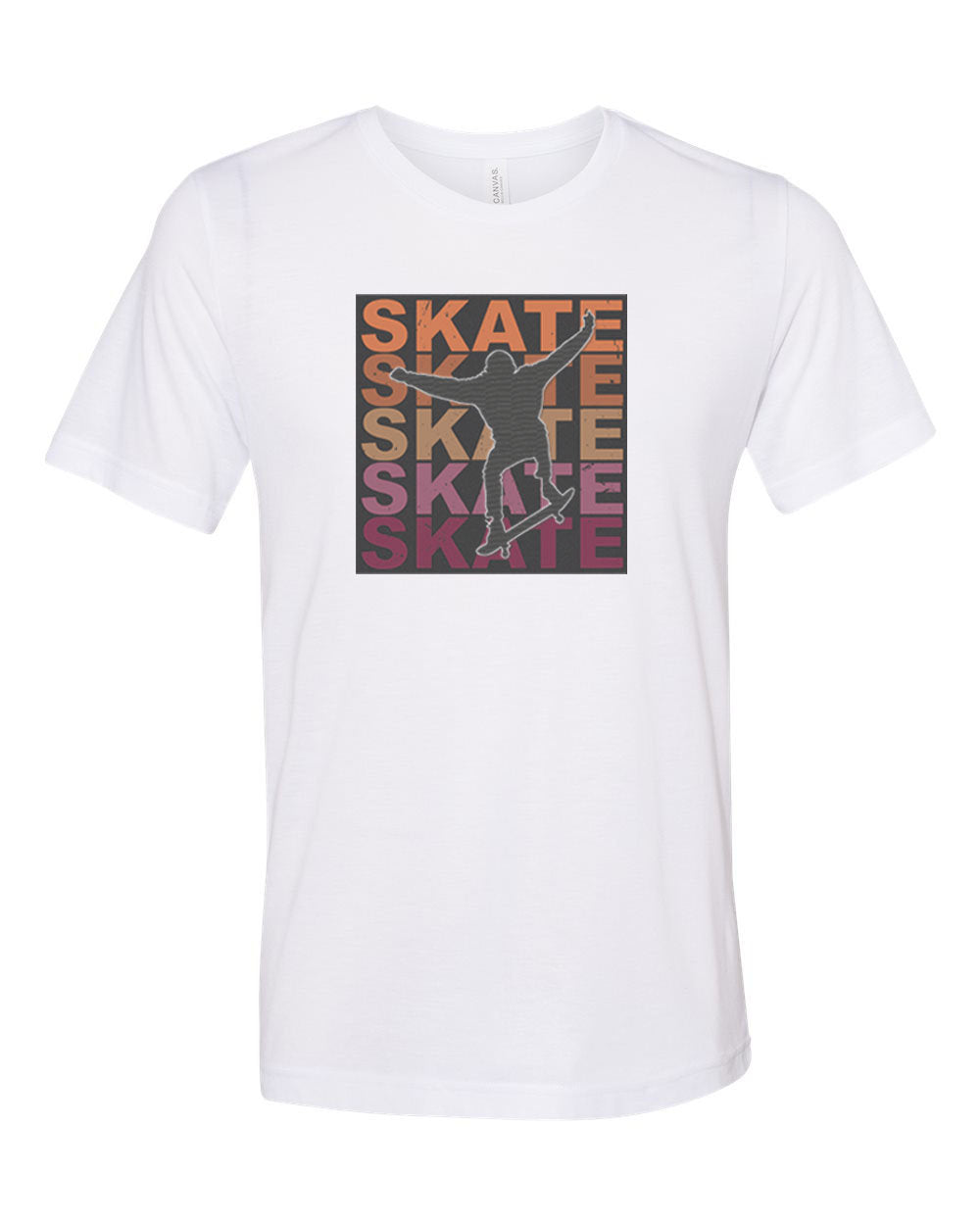 Skateboard Shirt, Skate Skate Skate, Skateboard Gift, Unisex Fit, Skating Gift, Skater Gift, Sublimated Design, Skater T-shirt, Super Soft - Chase Me Tees LLC