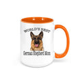 German Shepherd Mug, World's Best German Shepherd Mom, K-9 Mug, German Shepherd Mom, Gift For Dog Owner, Dog Mug, Gift For Her, Dog Cup - Chase Me Tees LLC
