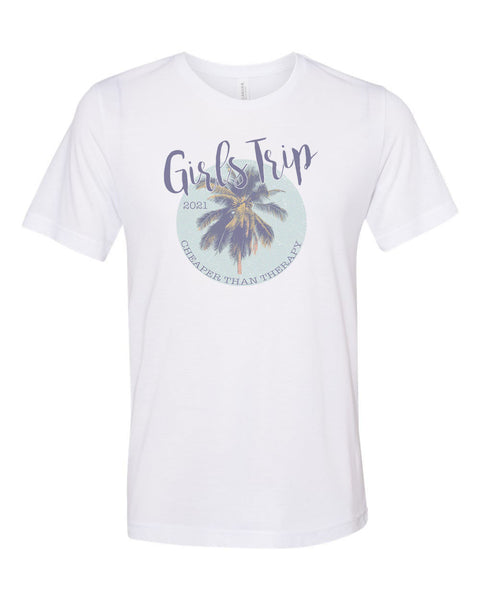 Girls Trip Shirt, Girls Getaway Shirt, Girls Vacation Shirt, Girl's Trip, Vacation Shirt, Unisex Fit, Sublimated Design, Vacay Shirt, Palms - Chase Me Tees LLC