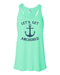 Boating Racerback, Let's Get Anchored, Women's Boating Shirt, Funny Boat Tank Top, Women's Sailing, Sailing Tank Top, Lake Tank Top - Chase Me Tees LLC