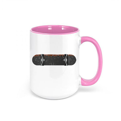 Skateboard Mug, Chocolate Skateboard, Skateboard Gift, Coffee Cup, Sublimated Design, Skater Mug, Skateboarding Mug, Gift For Skater - Chase Me Tees LLC