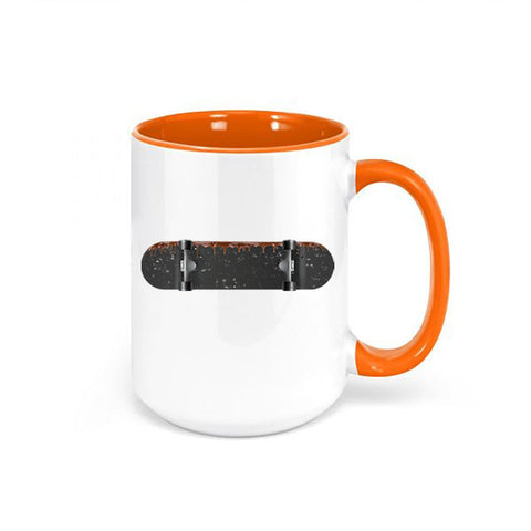 Skateboard Mug, Chocolate Skateboard, Skateboard Gift, Coffee Cup, Sublimated Design, Skater Mug, Skateboarding Mug, Gift For Skater - Chase Me Tees LLC